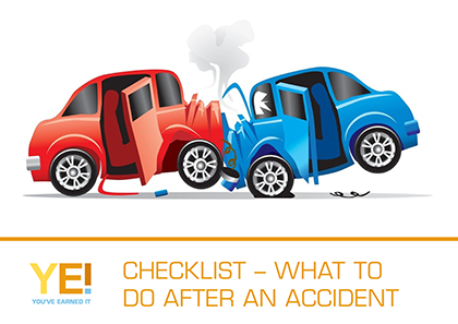 Checklist - what to do after an accident