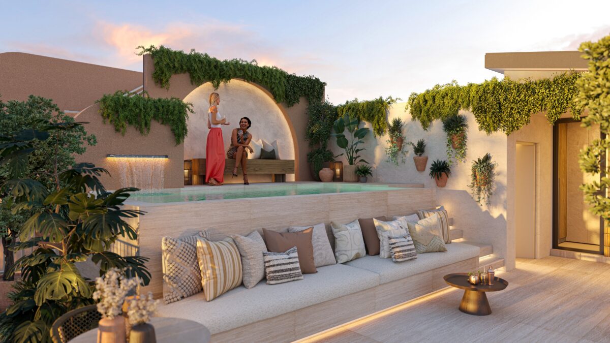 rooftop poolbar